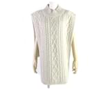 Maison Margiela Wool Mohair High Neck Cable Knit Pullover Women - Autre Marque