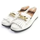 TOD'S Gommini Gold Metal Quilted Loafers 36 - Autre Marque