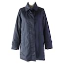 Aquascutum Zebra Print Nylon Coat Navy S Women - Autre Marque