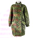 LEONARD FASHION Silk Cupra Coat Brown Black Women - Autre Marque