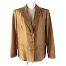 LEONARD FASHION Logo Button Jacket Brown - Autre Marque