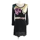 LEONARD FASHION Beaded Rhinestone Embellished Knit Tunic - Autre Marque