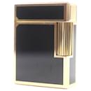 Dupont Line 1 Roller Gas Lighter Gold Black - Autre Marque