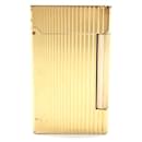 Dupont D Square Stripe Roller Gas Lighter Gold - Autre Marque