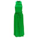 PROTAGONIST kelly plisse silk lined tie belt wrap skirt set - Autre Marque