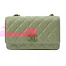 Chanel Matelasse Chain Wallet in Pink