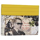 FENDI Card Case Leather Yellow Auth ac3270 - Fendi