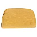 LOUIS VUITTON Epi Dauphine PM Pouch Amarelo M48449 LV Auth 91750 - Louis Vuitton