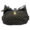 LOUIS VUITTON XS Monogram Denim Shoulder Bag M95608 Black Cotton, Leather - Louis Vuitton
