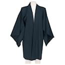 A.N.G.E.L.O. Vintage Cult Blue Wool Short Kimono - Autre Marque