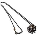Authentic Alexander McQueen Silver Plated Flower Skull Necklace - Alexander Mcqueen