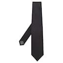 Gianfranco Ferré Black Embossed Silk Tie