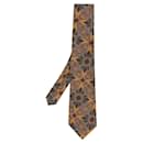 Gianfranco Ferré Brown Printed Silk Tie