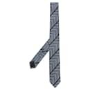 Gianfranco Ferré Grey Striped Silk Tie