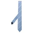 Gianfranco Ferré Light Blue Striped Silk Tie