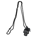 Authentic Alexander McQueen Black Studded Dragonfly Skull Pendant Necklace - Alexander Mcqueen