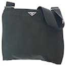 Prada Nylon Tessuto Triangle Logo Messenger Bag