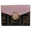 Fendi Zucca Leather Compact Wallet