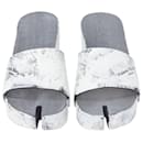 Maison Margiela Tabi painted cone heel wooden clog sandal - Maison Martin Margiela