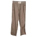 Dolce & Gabbana Logo Jogger Pants in Beige Nylon
