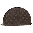 LOUIS VUITTON Monogram Trousse Demi Ronde Cosmetic Pouch M47520 LV Auth 93667 - Louis Vuitton