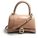 Balenciaga Hourglass Calfskin 2way Shoulder Bag