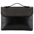 Christian Louboutin Leather Studded Briefcase