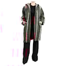 Multicolour striped wool-blend hooded coat - size UK 6 - Isabel Marant