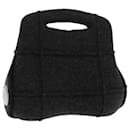 CHANEL Hip bag Hand Bag Wool Gray CC Auth bs18826 - Chanel