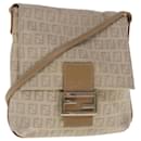 Sac à épaule en toile Zucchino FENDI Beige Or Auth 94453 - Fendi