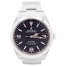 Rolex Oyster Perpetual Explorer watch, steel and black dial