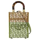 Fendi Zucchino Sunshine Shopper Handbag
