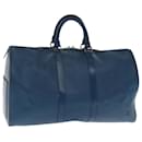 LOUIS VUITTON Epi Keepall 45 Boston Bag Blue M42975 LV Auth 92059 - Louis Vuitton