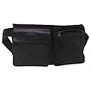 GUCCI GG Canvas Waist bag Silver Brown 28566 Auth ar12669 - Gucci