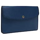 LOUIS VUITTON Epi Montaigne 27 Bolsa Clutch Azul M52655 LV Auth 95699 - Louis Vuitton