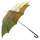 VINTAGE BURBERRY'S UMBRELLA 89 CM IN BEIGE TARTAN CHECK CANVAS - Autre Marque