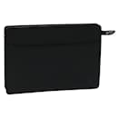 LOUIS VUITTON Epi Pochette Homem Bolsa Clutch Preta M52522 LV Auth ep6146 - Louis Vuitton