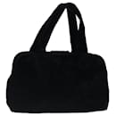 PRADA Hand Bag Velor Black Auth ar12786 - Prada
