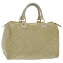 LOUIS VUITTON Monogram Mini Lin Speedy 30 Bag White Dunne M95319 LV Auth fm3945 - Louis Vuitton