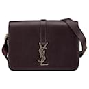 Yves Saint Laurent YSL Logo Leather Shoulder Bag