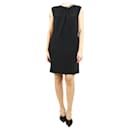 Black crystal collar midi dress - size UK 8 - Autre Marque