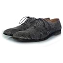 Maison Margiela, Python lace up shoes in grey - Autre Marque