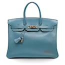 Hermès Birkin 35 Blue Jean Chevre