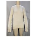 Louis Vuitton Monogram Crewneck Sweater in Cream Cashmere