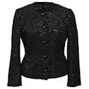 Dolce & Gabbana Jacquard Evening Jacket in Black Polyester