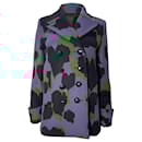  Gucci Camouflage Double-Breasted Peacoat in Multicolor Wool