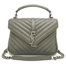 Yves Saint Laurent Leather College Handbag 2WAY