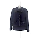 1992 leather button suit set - Chanel