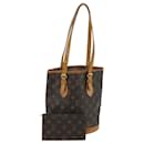 LOUIS VUITTON Bolsa de Ombro Monogram Bucket PM M42238 LV Auth ep6428 - Louis Vuitton