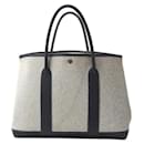 Hermes Garden Party PM Canvas Leather Tote - Hermès